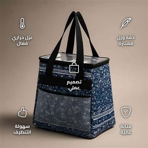 حافظة زمزمية بوليستر أزرق 33 × 18 × 31 سم خفيفة للمدرسة