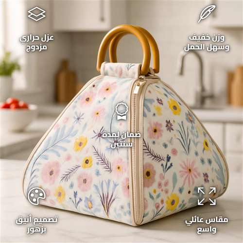 حافظة طعام عازلة للحرارة أو البرودة 33*33*33 سم، للسفر والرحلات البرية، ضمان سنتان